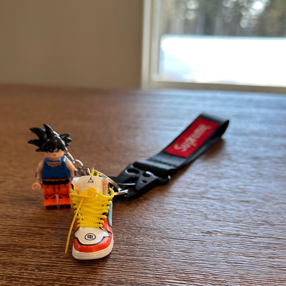 NEW supreme dragon ball z keychain Nike air
